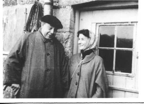 J.B. Priestley and Jacquetta Hawkes in 1958